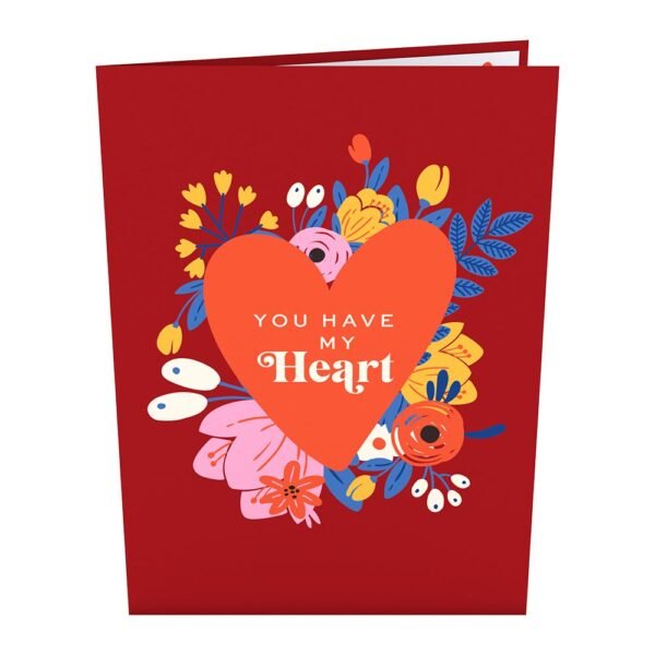 You Have My Heart Card with Mini Bouquet - 图片 6