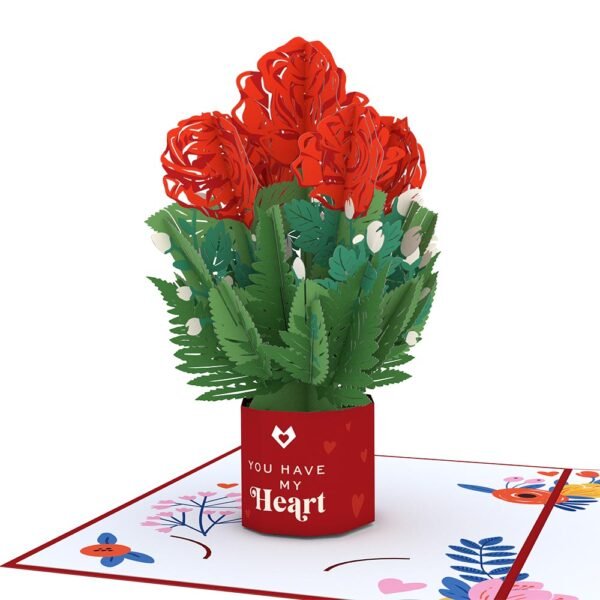 You Have My Heart Card with Mini Bouquet - 图片 2