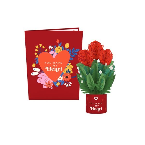 You Have My Heart Card with Mini Bouquet - 图片 7