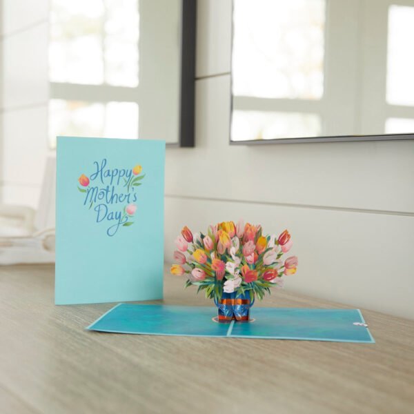 Mother's Day Tulips Pop-Up Card - 图片 5