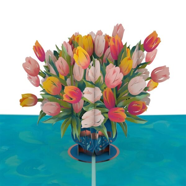 Mother's Day Tulips Pop-Up Card - 图片 2