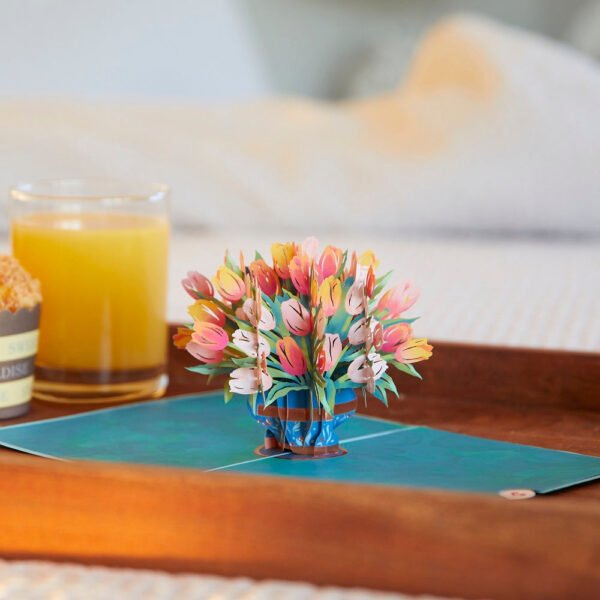Mother's Day Tulips Pop-Up Card - 图片 6