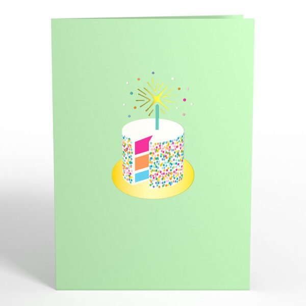 Sprinkles Birthday Cake Pop-Up Card - 图片 4