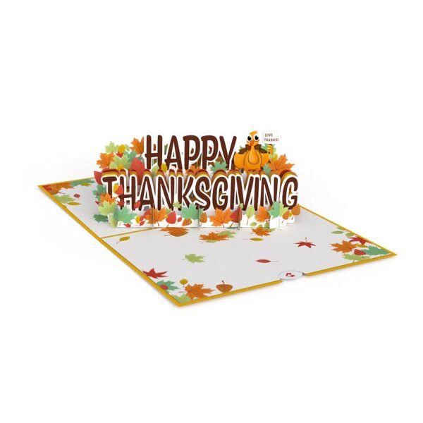 Happy Thanksgiving Pop-Up Card - 图片 3