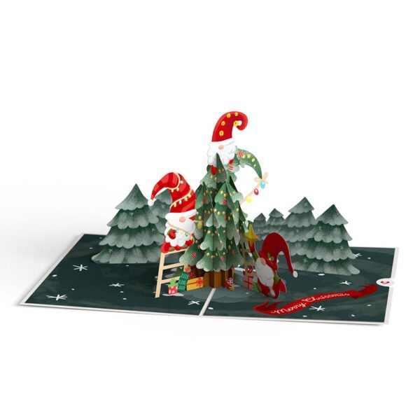Christmas Gnomes Pop-Up Card - 图片 3