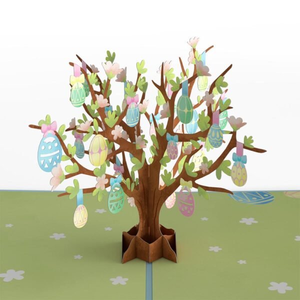 Happy Easter Egg Tree Pop-Up Card - 图片 2