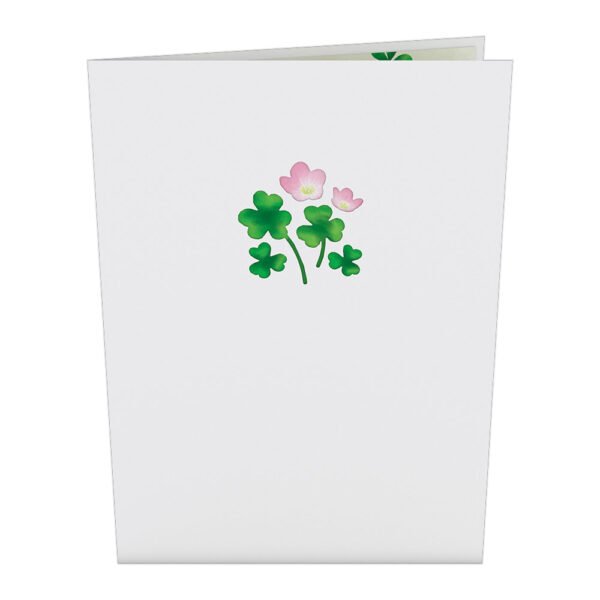 Shamrock Basket St. Patrick's Day Pop-Up Card - 图片 4