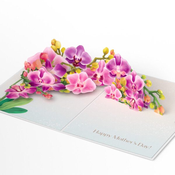 Mother’s Day Orchid Pop-Up Card - 图片 4
