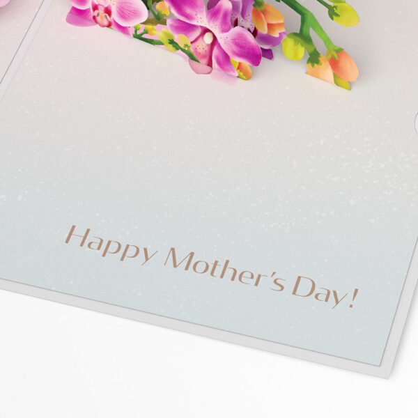 Mother’s Day Orchid Pop-Up Card - 图片 3