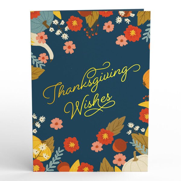 Woodland Harvest Thanksgiving Wishes Pop-Up Card - 图片 4