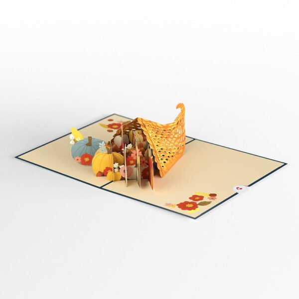 Woodland Harvest Thanksgiving Wishes Pop-Up Card - 图片 3