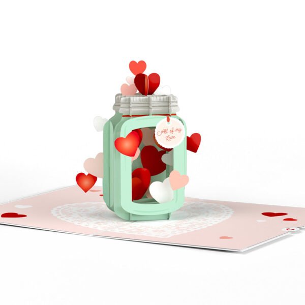 Valentine's Day Love Jar Pop-Up Card - 图片 3