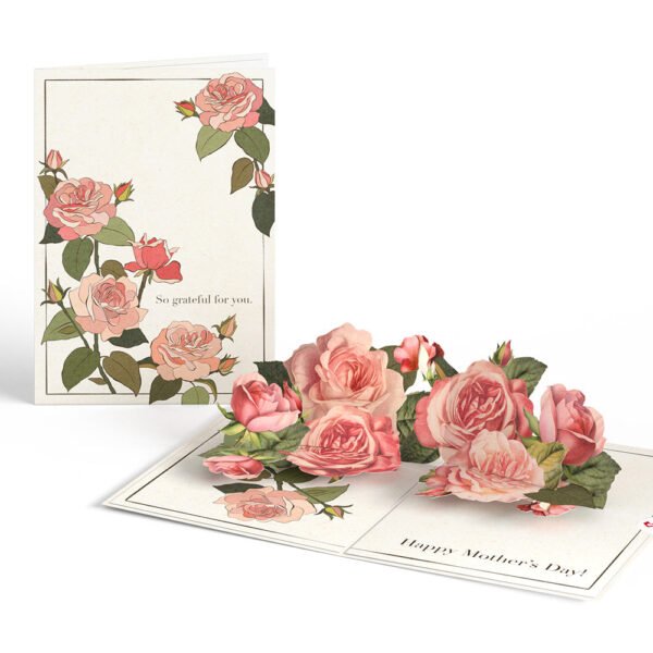 Mother's Day Grateful For You Roses Pop-Up Card