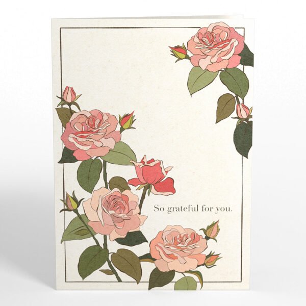 Mother's Day Grateful For You Roses Pop-Up Card - 图片 5
