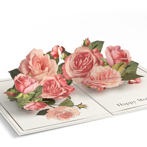Mother's Day Grateful For You Roses Pop-Up Card - 图片 2