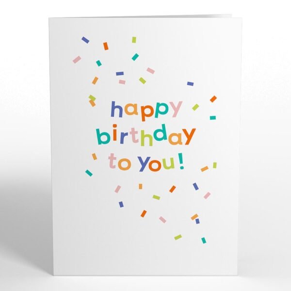 Happy Birthday to You! Confetti Cake Pop-Up Card - 图片 4