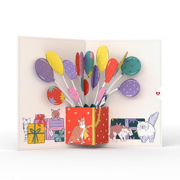 Curious Cats Birthday Pop-Up Card - 图片 3