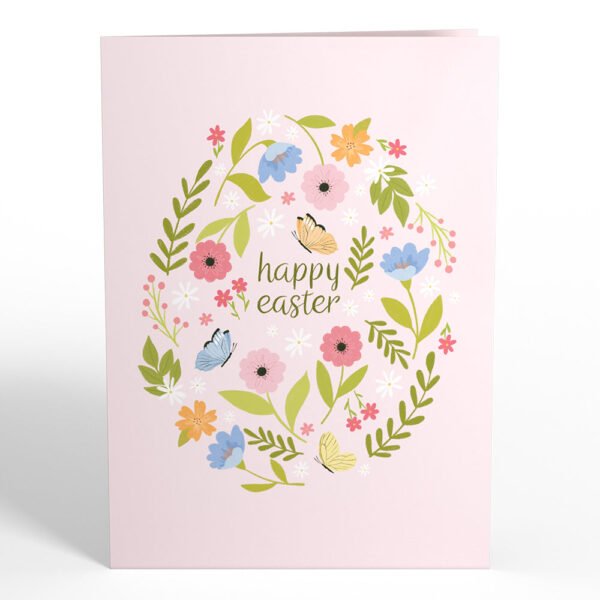 Happy Easter Bunny Amid the Blossoms Pop-Up Card - 图片 4