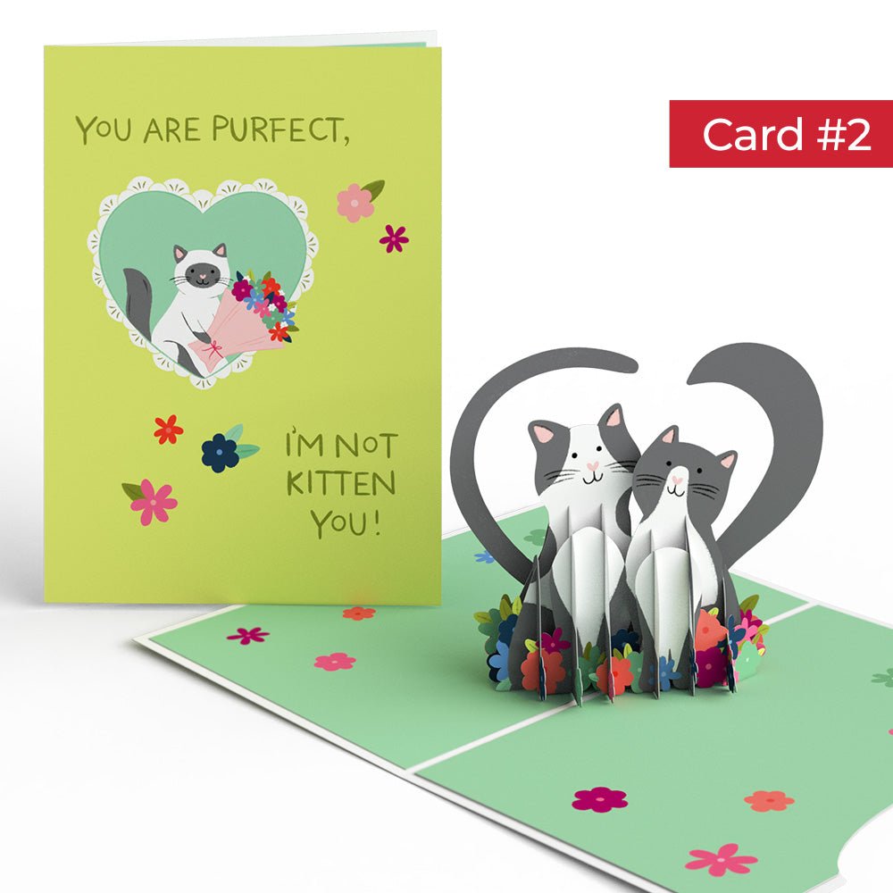 Happy Meowentine’s Day Cat 4-in-1 Nesting Card - 图片 5