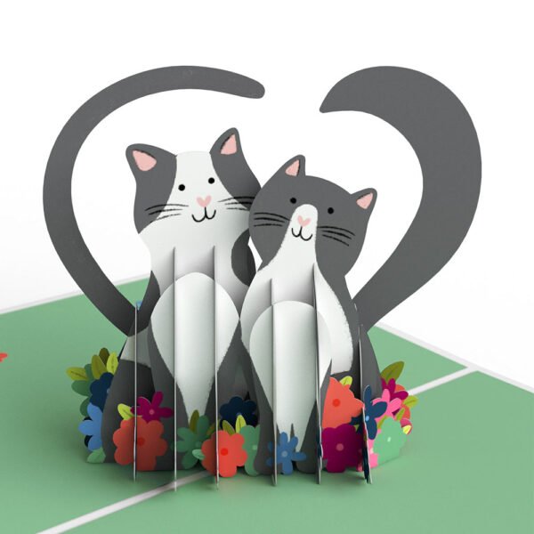 Happy Meowentine’s Day Cat 4-in-1 Nesting Card - 图片 6
