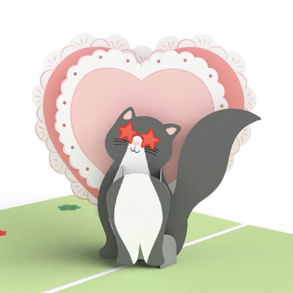 Happy Meowentine’s Day Cat 4-in-1 Nesting Card - 图片 8