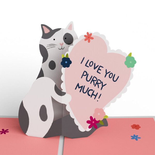 Happy Meowentine’s Day Cat 4-in-1 Nesting Card - 图片 10