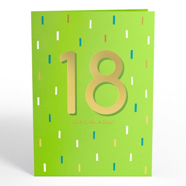 Official Adult 18th Birthday Pop-Up Card - 图片 4