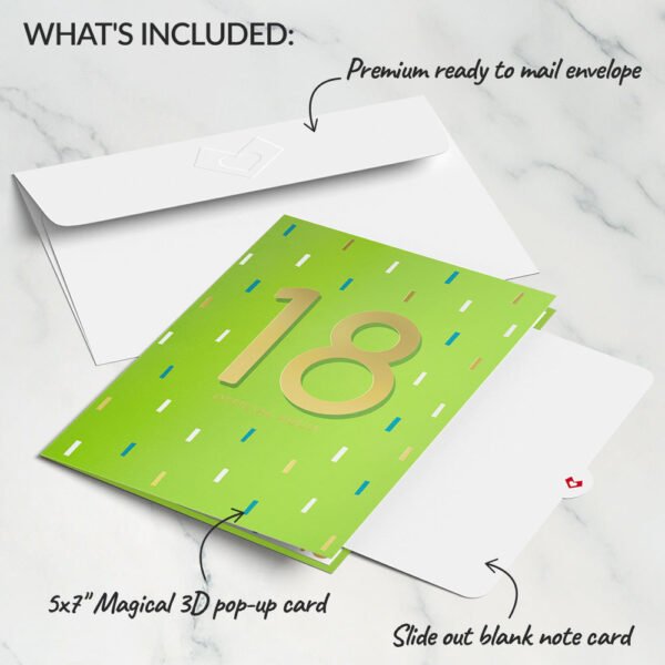 Official Adult 18th Birthday Pop-Up Card - 图片 5