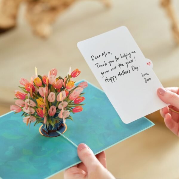 Mother's Day Tulips Pop-Up Card - 图片 10