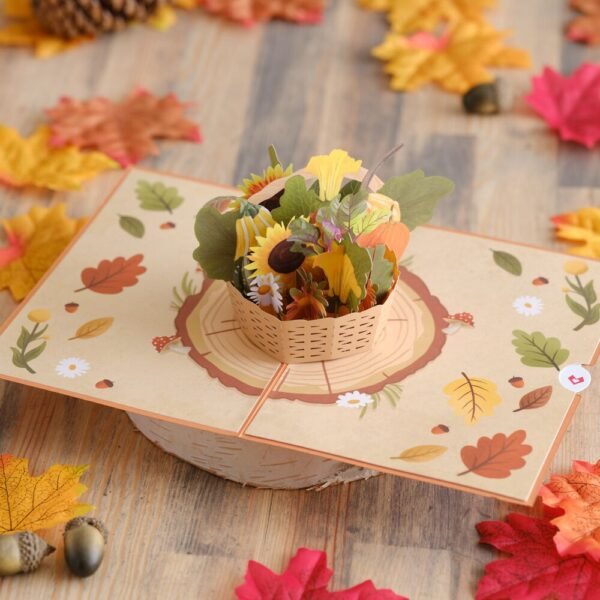 Harvest Basket Pop-Up Card - 图片 4