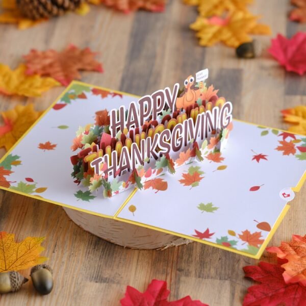 Happy Thanksgiving Pop-Up Card - 图片 4