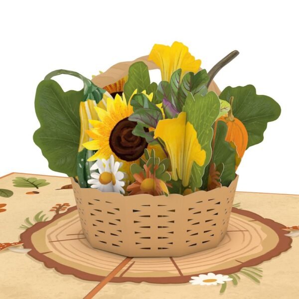 Harvest Basket Pop-Up Card - 图片 2