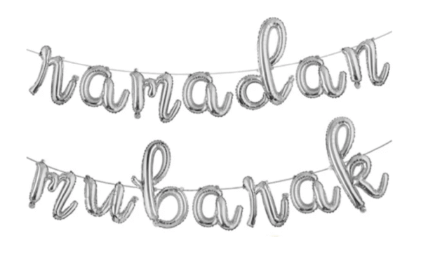 Cursive Ramadan Mubarak Banner - 图片 3