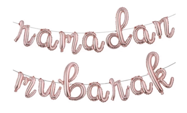 Cursive Ramadan Mubarak Banner - 图片 4