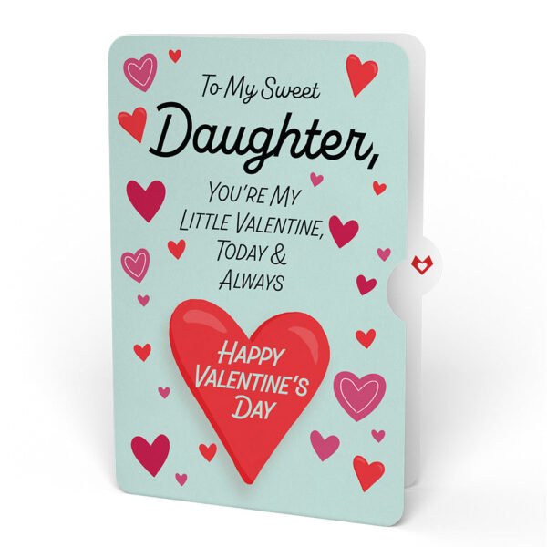You Light Up My Life Valentine Pop-Up Card and Sentiment Set for Daughter - 图片 4