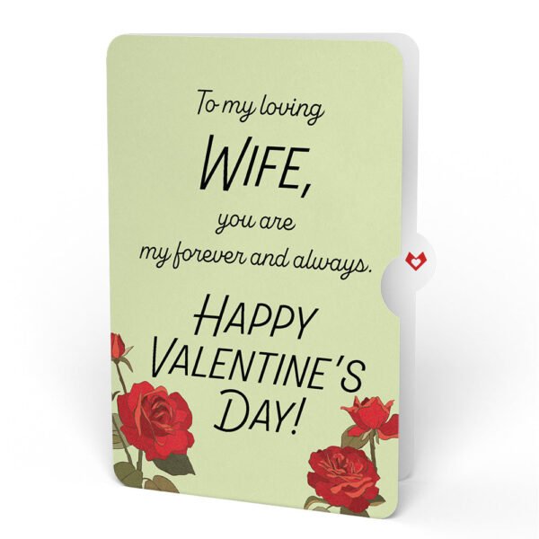 Valentine's Day Flower Bouquet and Sentiment Set for Wife - 图片 4
