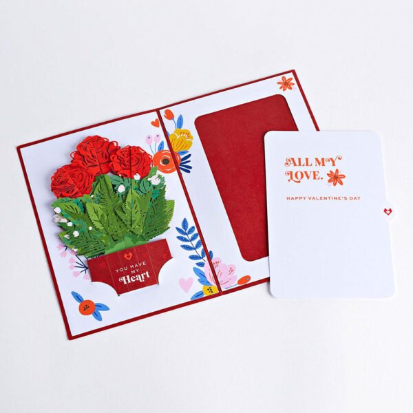You Have My Heart Card with Mini Bouquet - 图片 3