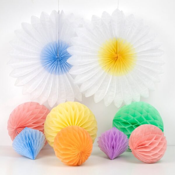 Pastel Honeycomb Decoration Kit (x 16) - 图片 3