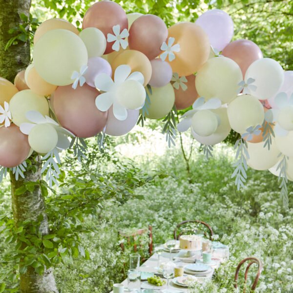 Pastel Daisy Balloon Garland (x 51 balloons) - 图片 2
