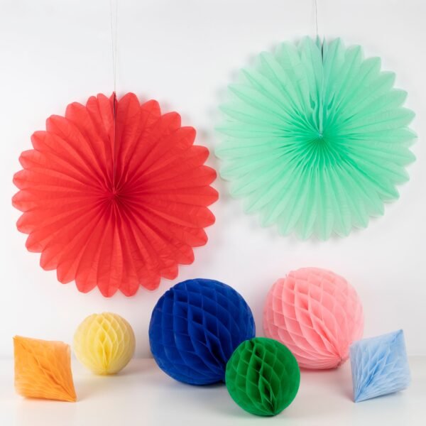 Rainbow Honeycomb Decoration Kit (x 16) - 图片 2
