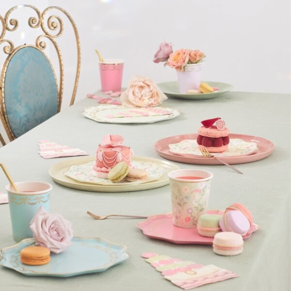 Floral Party Paper Cups, Ladurée, 9 Oz, 8 Count - 图片 2