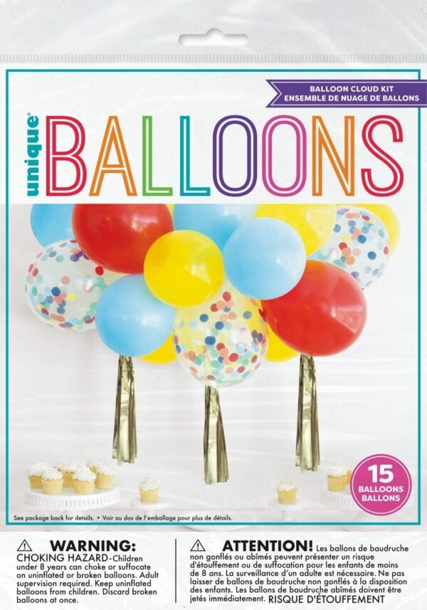 Rainbow Confetti Balloon Cloud Kit - 图片 2