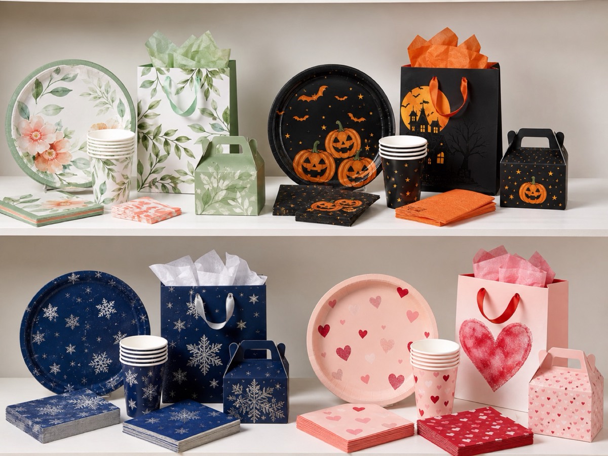 Seasonal wholesale party supply assortment product reference