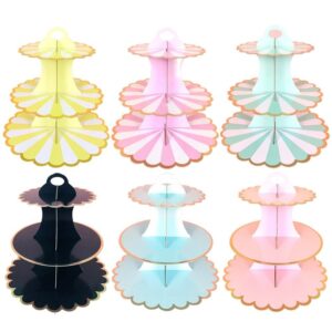 3-Tier Paper Cupcake Stand (35 × 30 cm)
