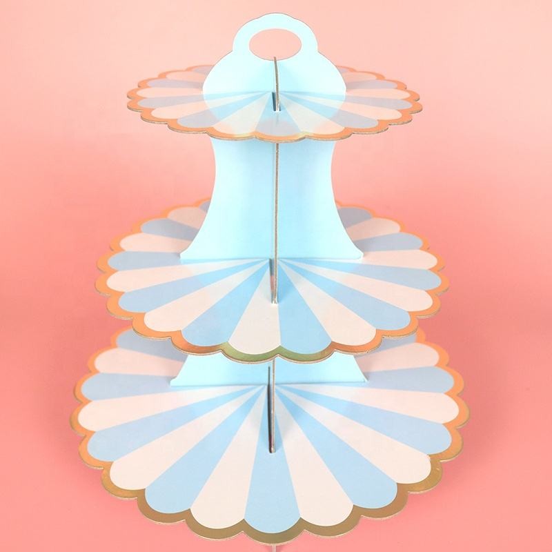 3-Tier Paper Cupcake Stand (35 × 30 cm) - view 3