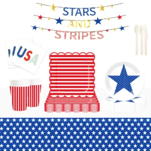 4th of July Patriotic Party Supplies Kit | Damai Party