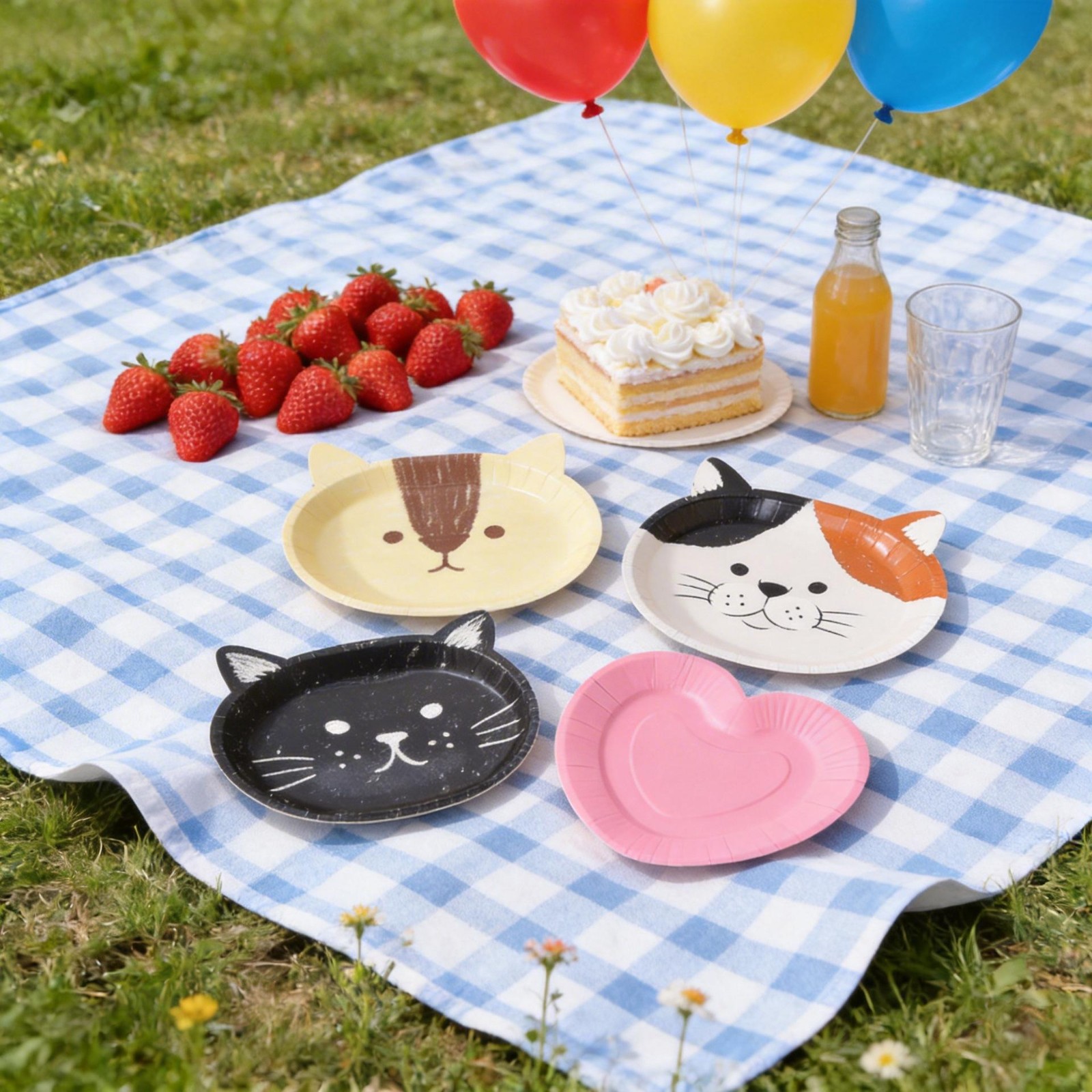 Cat & Fox Shaped Paper Plates - view 4