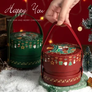 Christmas Handheld Printed Paper Gift Box | Damai Party