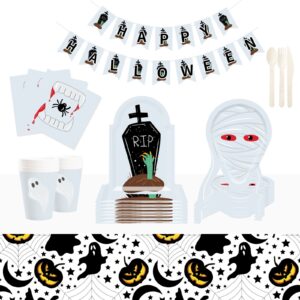 Halloween Tombstone Party Tableware Set (Serves 8)