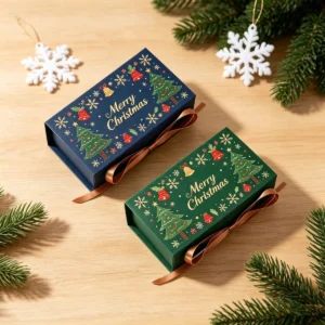 Merry Christmas Candy Gift Box with Ribbon | Damai Party